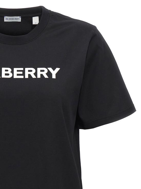 25FW 버버리 로고 코튼 티셔츠 8080324BLACK - BURBERRY