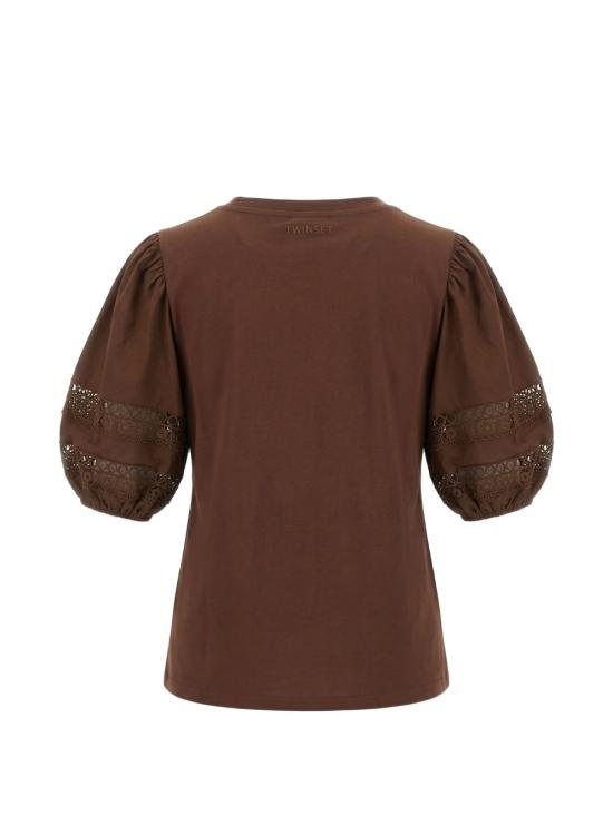 26SS 트윈셋 반팔 티셔츠 261TT2260 S2175912110 Coffee liqueur - TWINSET