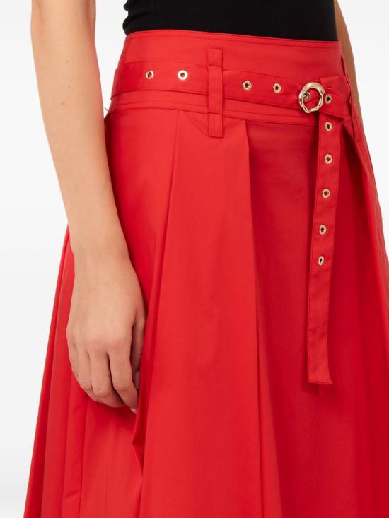 26SS 리우조 미디 스커트 CA6274 T297AX0772 Vernice rossa - LIU JO