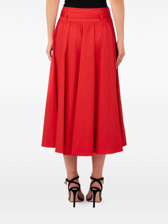 26SS 리우조 미디 스커트 CA6274 T297AX0772 Vernice rossa - LIU JO