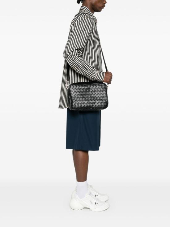26SS 보테가베네타 미디움 인트레치아토 카메라백 755925 V2HL18803 Black - BOTTEGA VENETA