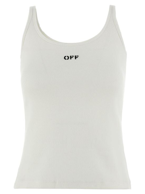 26SS 오프화이트 민소매 티셔츠 OWAD072C99JER00201100110