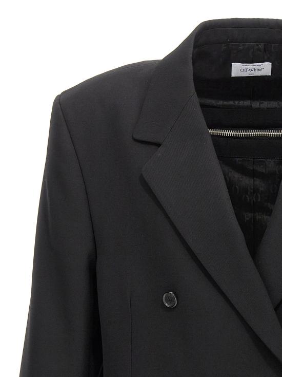  오프화이트 수트 자켓 OMEN072F23FAB00210101010 - OFF WHITE