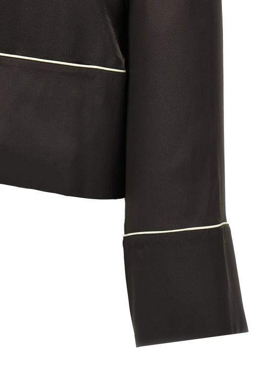 25SS 오프화이트 블라우스 OWGE028S25FAB0016G146G14 - OFF WHITE