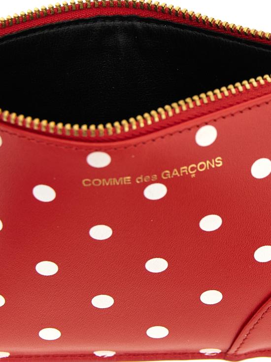 26SS 꼼데가르송 클래식 레더 라인 파우치 SA8100PDRED - COMME DES GARCONS