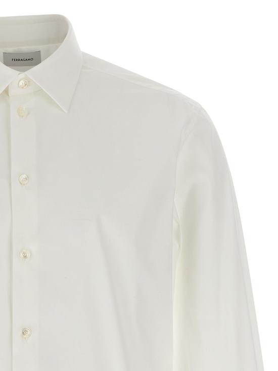 25SS 살바토레 페라가모 긴팔 셔츠 780366WHITE - SALVATORE FERRAGAMO