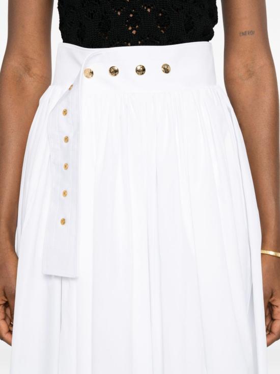 26SS 셀린느 미디 스커트 RJ09Y 0T0101BC White - CELINE