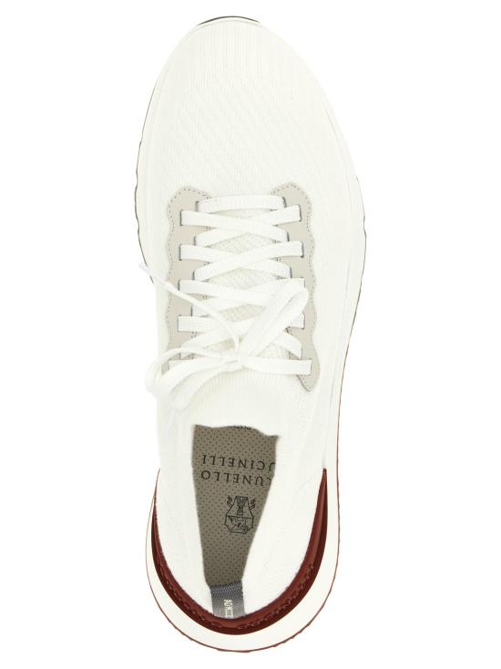 26SS 브루넬로 쿠치넬리 코튼 니트 세미 폴리쉬드 카프스킨 러너 MZUPMBO252CJ987 - BRUNELLO CUCINELLI