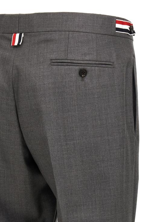  톰브라운 스트레이트 팬츠 Rwb 팬츠 그레이 - THOM BROWNE