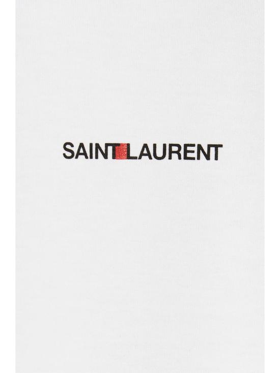  생로랑 반팔 티셔츠 생 로랑 리브 고슈 티셔츠 화이트 - SAINT LAURENT