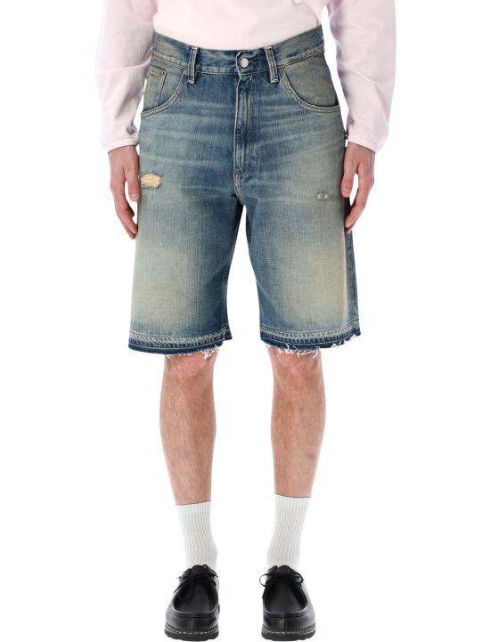 26SS 선플라워 데님 숏팬츠 5158 1 752 WELL WORN BLUE