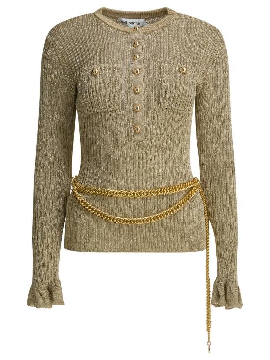 25FW 셀프 포트레이트 긴팔 티셔츠 SC25011TGDGOLD