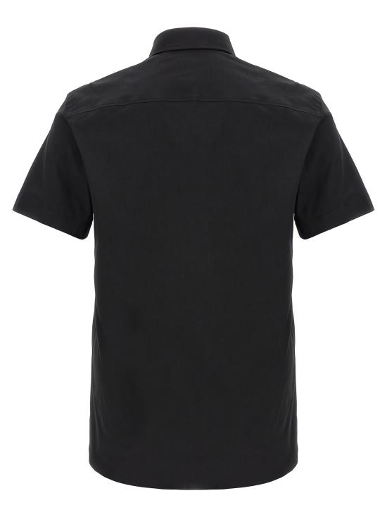  버버리 슬림핏 스트레치 코튼 셔츠 8079596BLACK - BURBERRY