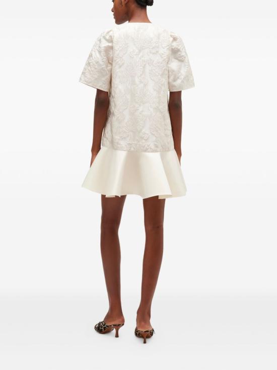 26SS 가니 새틴 클로케 미니 드레스 A1030105 135 Egret - GANNI