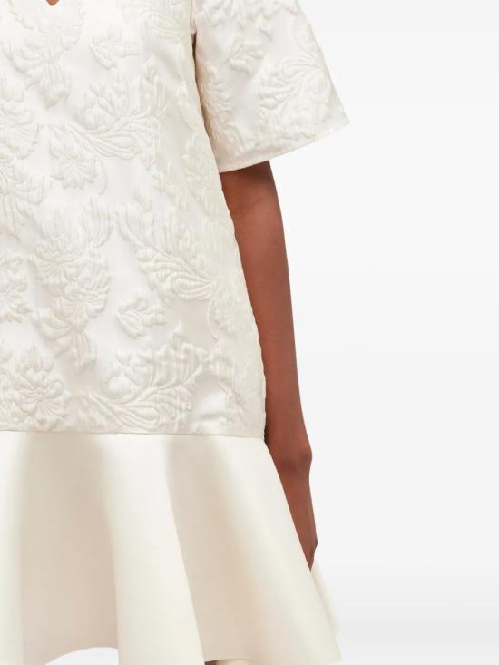 26SS 가니 새틴 클로케 미니 드레스 A1030105 135 Egret - GANNI