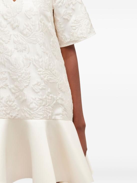 26SS 가니 새틴 클로케 미니 드레스 A1030105 135 Egret - GANNI