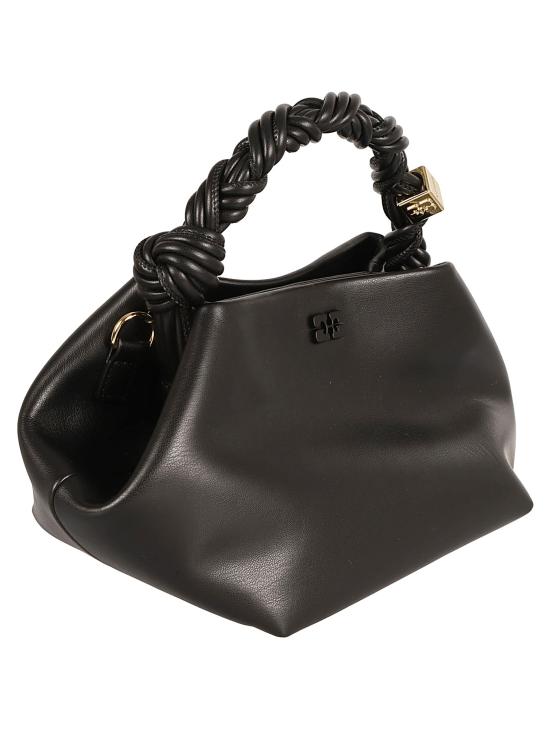 26SS 가니 스몰 레더 보우 토트백 A5241 099 Black - GANNI