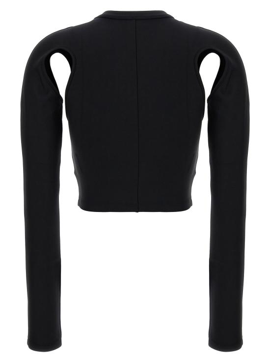 25SS 오프화이트 OFF 컷아웃 크롭 티셔츠 OWAD211C99JER00110011001 - OFF WHITE