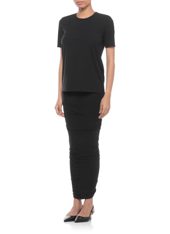 26SS 월포드 반팔 티셔츠 53387 7005 Black - WOLFORD