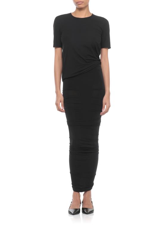 26SS 월포드 반팔 티셔츠 53387 7005 Black - WOLFORD