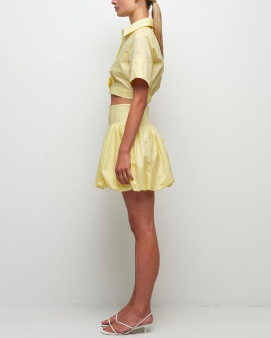  조나단 심카이 숏 스커트 피파 버블 미니 스커트 버터크림 - JONATHAN SIMKHAI