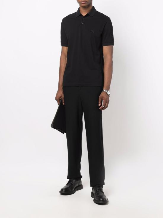 26SS 조르지오 아르마니 폴로 티셔츠 8NSF70 SJCNZUC99 Black - GIORGIO ARMANI