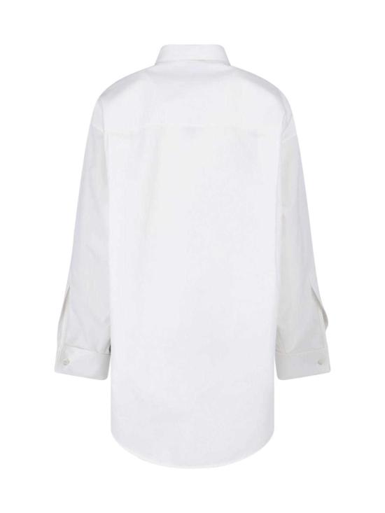  발렌시아가 셔츠 비대칭 셔츠 화이트 - BALENCIAGA