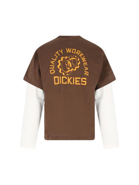 26SS 디키즈 긴팔 티셔츠 DK0A88JF 0TB1 Brown - DICKIES