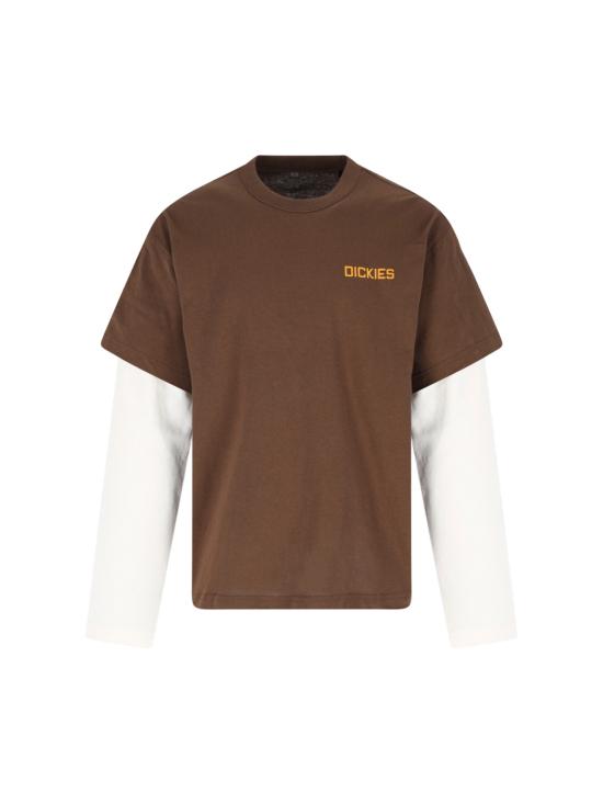 26SS 디키즈 긴팔 티셔츠 DK0A88JF 0TB1 Brown