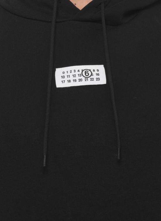 26SS MM6 메종마르지엘라 코튼 후디드 스웨트셔츠 S52GU0235 M25025900 Black - MM6 MAISON MARGIELA