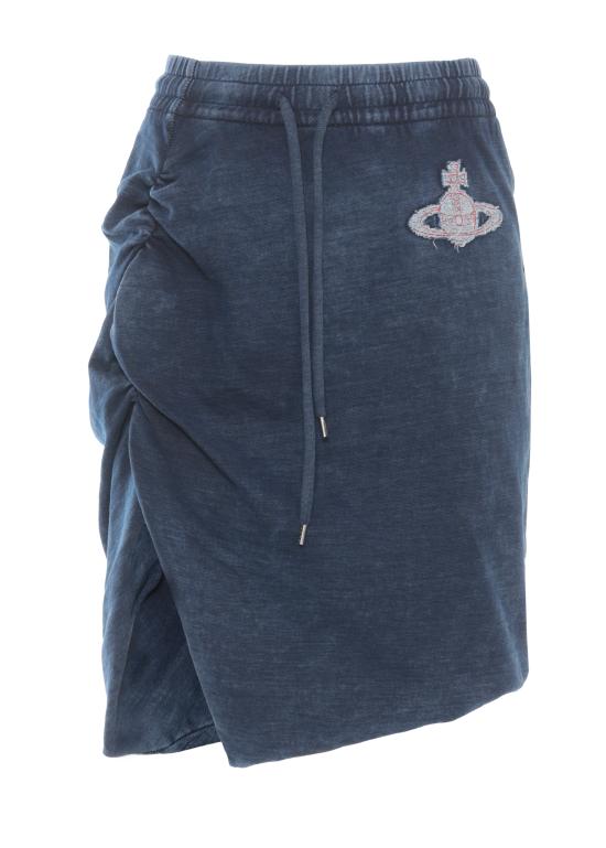 26SS 비비안웨스트우드 미디 스커트 1J01000M J00B1K411 Blue