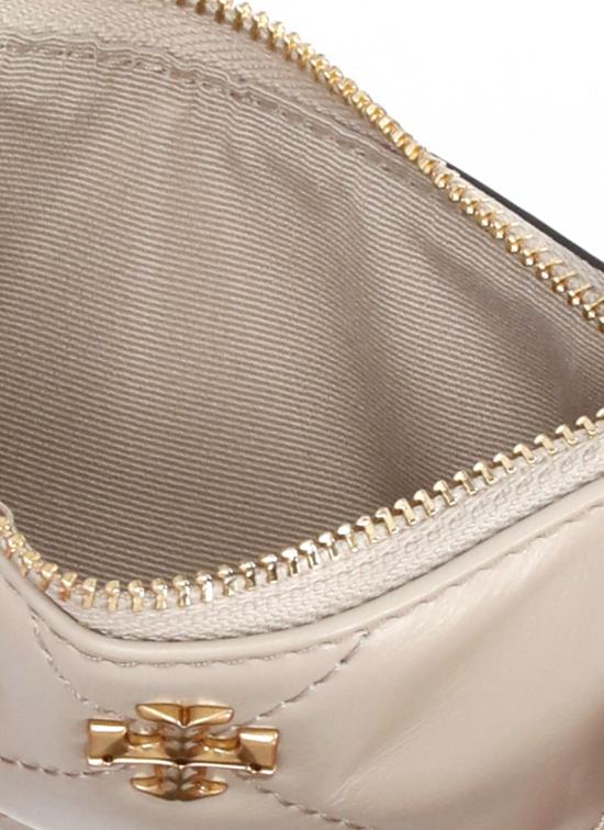 26SS 토리버치 키라 다이아몬드 큉트 집 카드 케이스 158629 251 Beige - TORY BURCH
