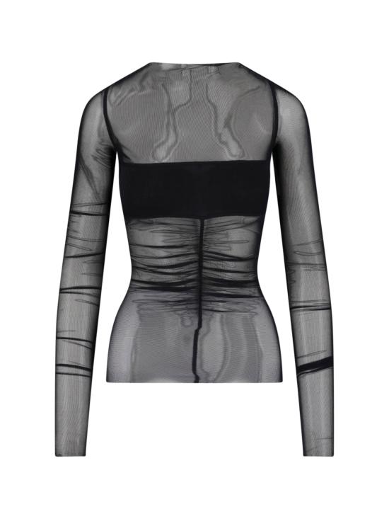 26SS 릭 오웬스 긴팔 티셔츠 RO01F6274 TUSRJA 09 Black