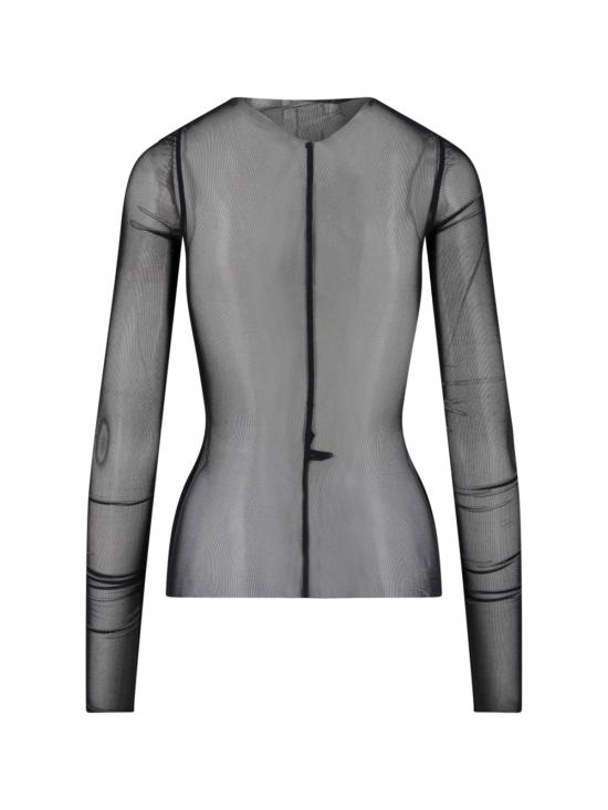 26SS 릭 오웬스 긴팔 티셔츠 RO01F6274 TUSRJA 09 Black - RICK OWENS