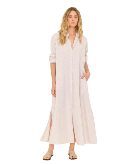  시레나 롱 원피스 보덴 드레스 탠저린 스카이