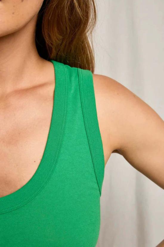  퍼펙트 화이트 티 민소매 티셔츠 카라 탱크 - PERFECT WHITE TEE