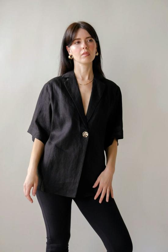  a. ren 블라우스 A. 렌 윈슬렛 탑 블랙 - OTHER BRANDS