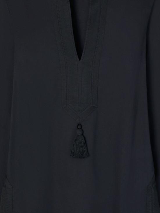  토리버치 블라우스 코튼  블랙 - TORY BURCH