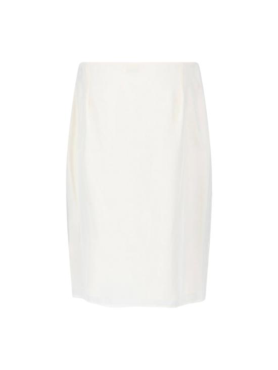 26SS 베르사체 미디 스커트 1024918 1A18110 6W790 White - VERSACE