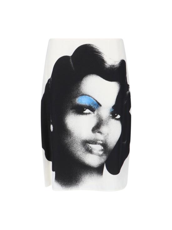 26SS 베르사체 미디 스커트 1024918 1A18110 6W790 White