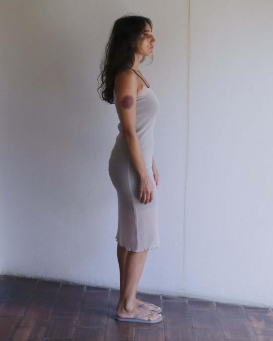  베이스레인지 숏 원피스 스티 슬립 드레스 - BASERANGE