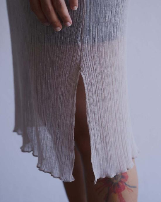  베이스레인지 숏 원피스 스티 슬립 드레스 - BASERANGE