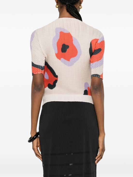 26SS 이세이 미야케 반팔 티셔츠 IM66FJ697 46 Beige - ISSEY MIYAKE