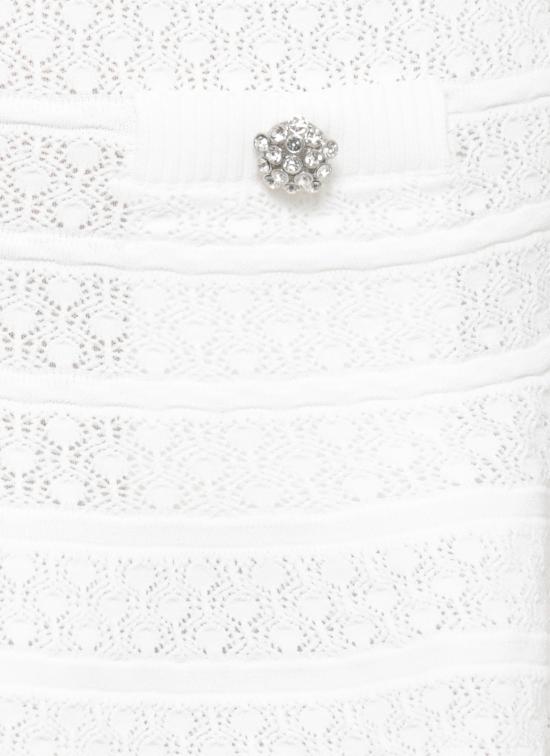 26SS 셀프 포트레이트 숏 스커트 SS26063SKW WHITE POINTELLE KNITWHITE White - SELF PORTRAIT