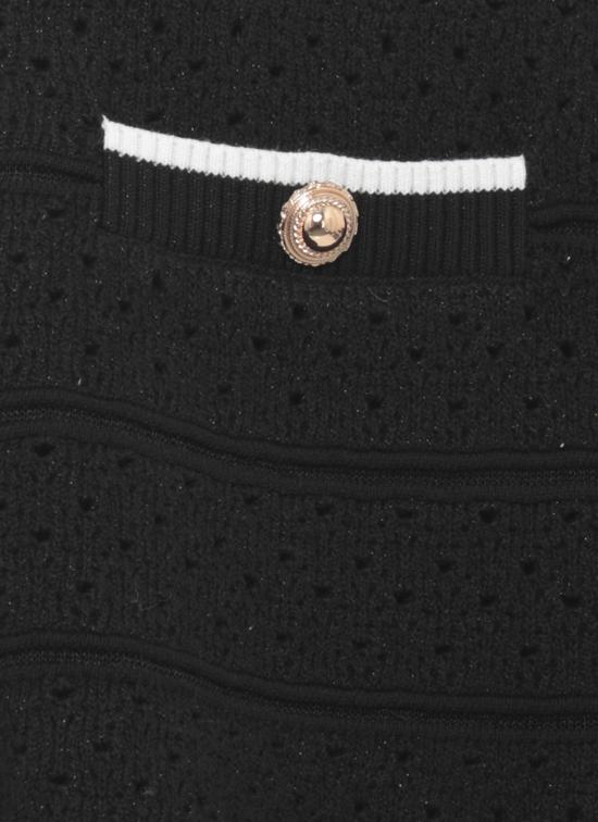 26SS 셀프 포트레이트 숏 스커트 SS26055SKB BLACK POINTELLE KNITBLACK Black - SELF PORTRAIT