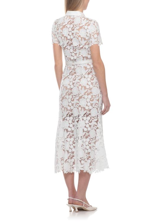 26SS 셀프 포트레이트 미디 원피스 SS26096MW WHITE LACE COLLAREDWHITE White - SELF PORTRAIT