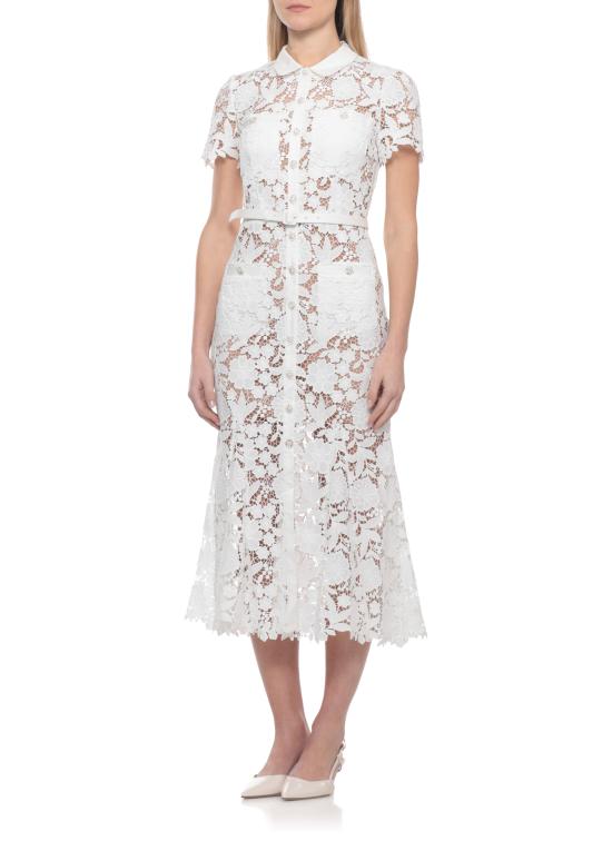 26SS 셀프 포트레이트 미디 원피스 SS26096MW WHITE LACE COLLAREDWHITE White - SELF PORTRAIT