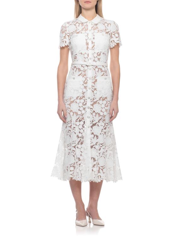 26SS 셀프 포트레이트 미디 원피스 SS26096MW WHITE LACE COLLAREDWHITE White - SELF PORTRAIT