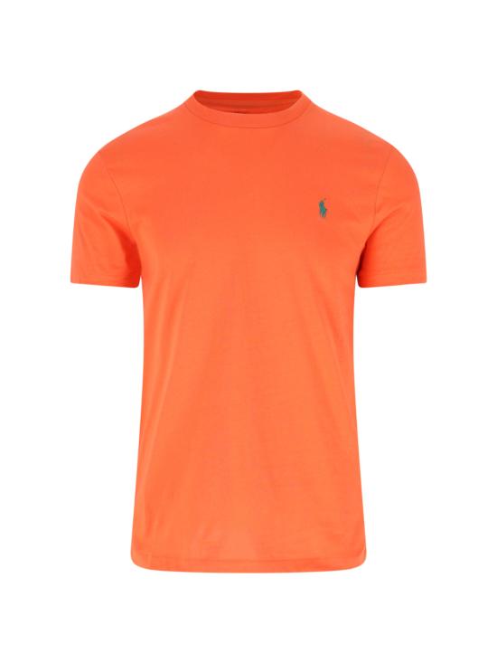 26SS 폴로 랄프로렌 포니로고 자수 반팔 티셔츠 710 671438 521 Orange