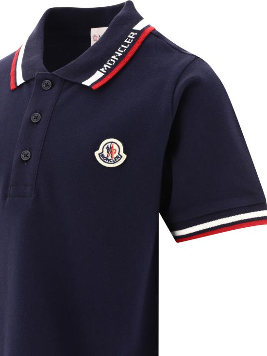 26SS [주니어] 몽클레어 폴로 셔츠 8A00012 8496W778 Blue - MONCLER